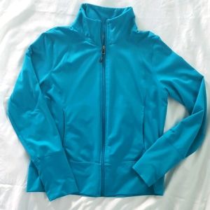 Champion Track jacket. Teal